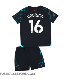 Günstige Manchester City Rodri Hernandez #16 3rd trikot Kinder 2023-24 Kurzarm (+ Kurze Hosen)